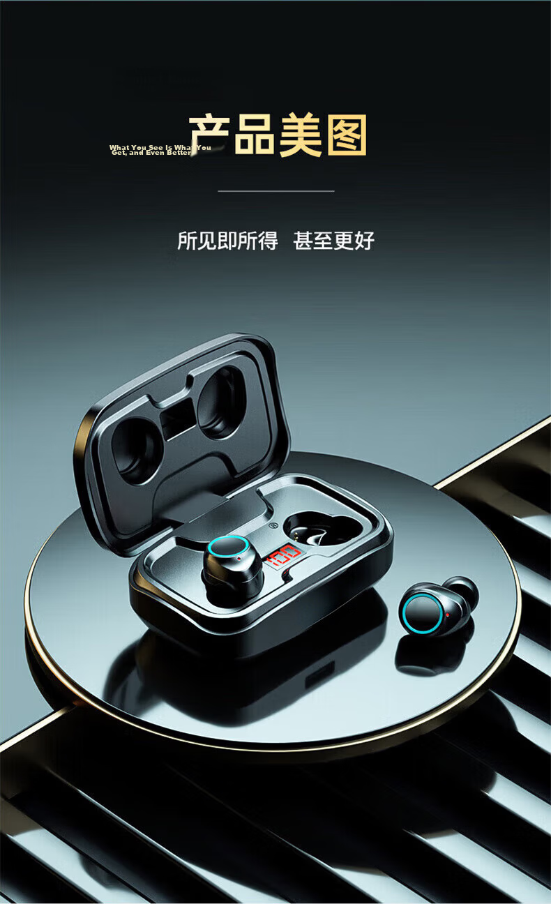 Chuangu Bluetooth Wireless Sports Running In-Ear Earphones Noise Cancelling Waterproof Invisible Mini Gaming Low Latency Long Battery Life High Sound Quality Compatible with Android 18