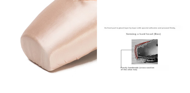 Sansha Ballet Pointe Shoes, Satin Upper, Leather Sole, Dance Shoes, Hard Shoes, Practice Shoes, FRD1.0REG, Satin, Size 39 6