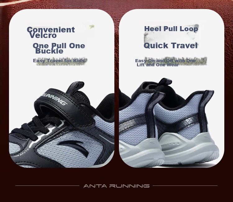 Anta Kids Sports Shoes 2026 Summer Boys Toddler Breathable Lightweight Running Shoes A22619957 8