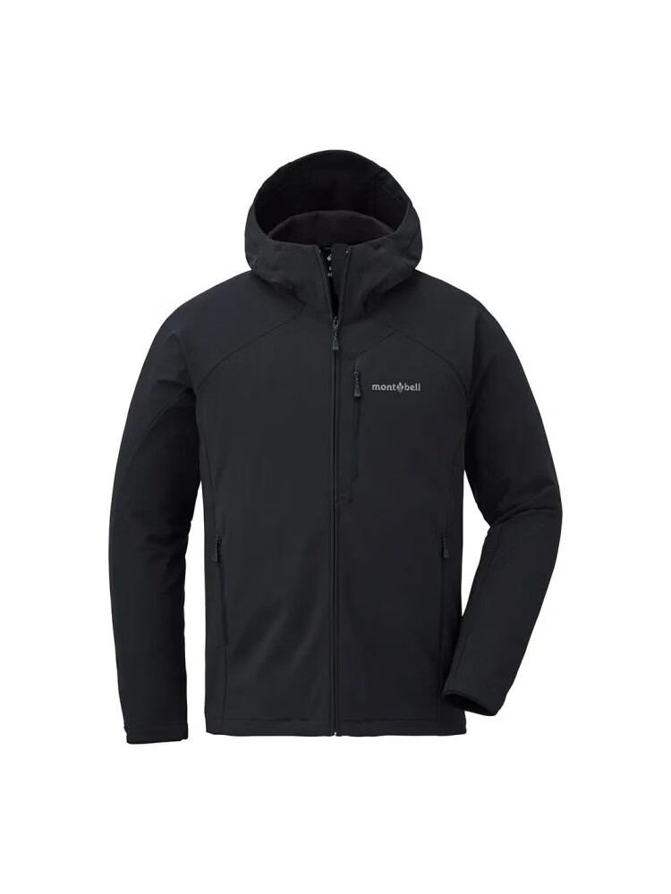 Mont-bell Men's Softshell Jacket Spring Autumn Outdoor Windproof Hiking Mountaineering Hooded Functional Coat 1106708 6