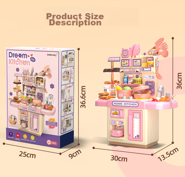 EagleStone Kids Mini Kitchen Toy Cooking Set for Ages 3-7-14, Food-Grade Real Cooking Set, Birthday Gift for Girls 22