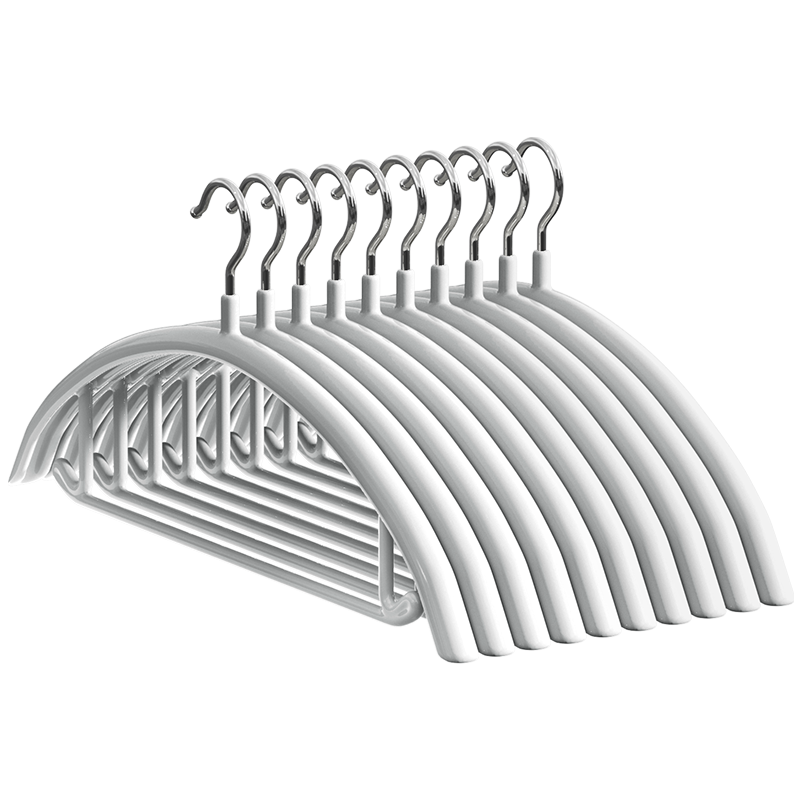 Meiliya Non-Marking Non-Slip Thickened Adult Clothes Hanger Wide Shoulder Balcony Anti-Shoulder Bump Drying Rack