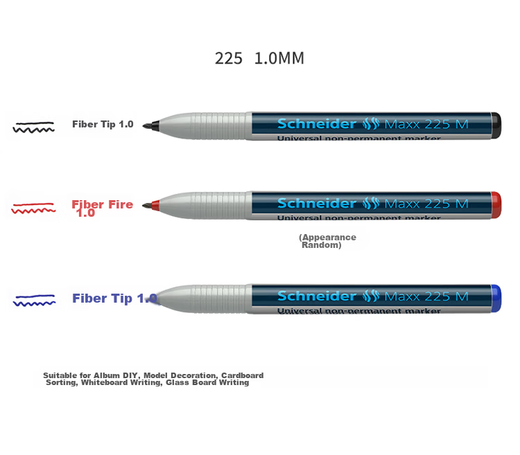 Schneider Permanent Marker Eco-Friendly Marker Pen for Glass Metal Tile Wall Film CD Pen MAxx222F-Blue 3