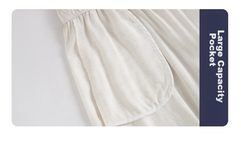 FitonTon Linen Curved Blade Wide-Leg Pants for Women 2026 Summer Lightweight Draped High-Waist Slimming Loose Casual Trousers 14