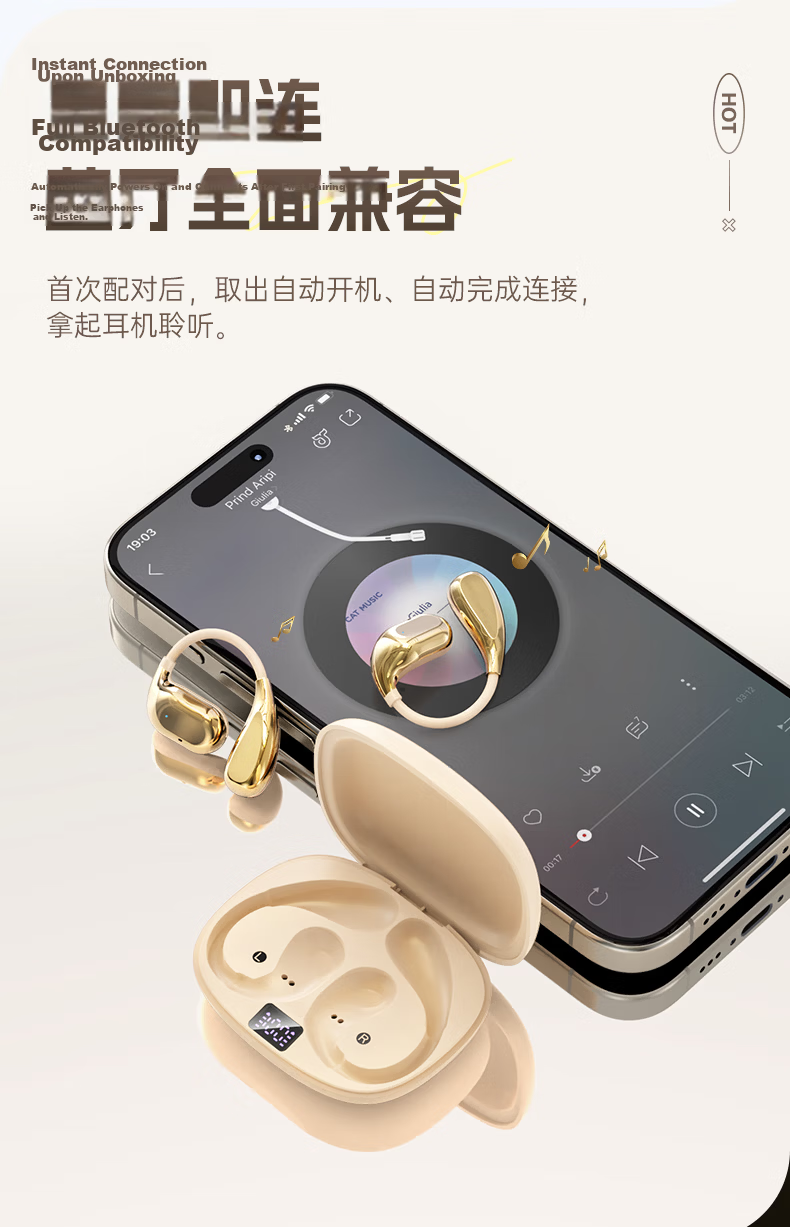 Zhiguozhe Berlin Sound 2026 Latest Bluetooth Earhook Wireless In-Ear Noise Cancelling Sports Running Earphones Long Battery Life Comfortable for Men and Women 21