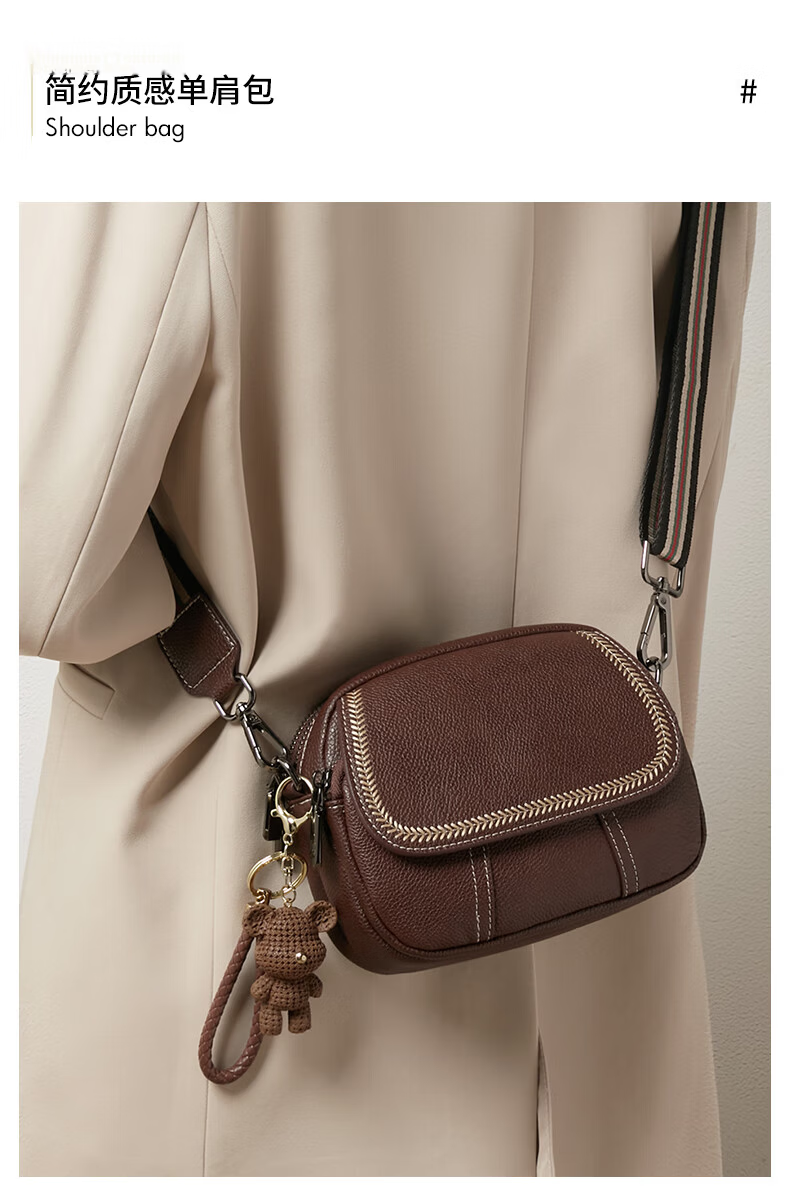 FOXER First Layer Cowhide Women's Large Capacity Shoulder Bag Crossbody Small Bag Luxury Girlfriend Birthday Gift 1