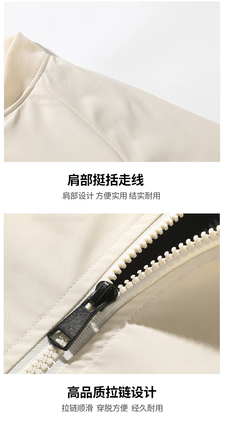 Baleno Men's Jacket 2026 Spring Autumn New Trendy American Simple Workwear Retro Loose Baseball Collar Coat 14