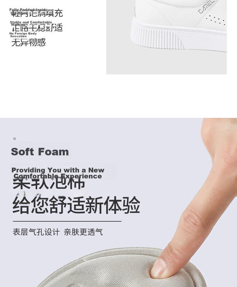 FOOTOPPO Forefoot Cushion Half Insole for Women High Heels Leather Shoes Half Size Thickened Shoe Pad Foot Protector 5