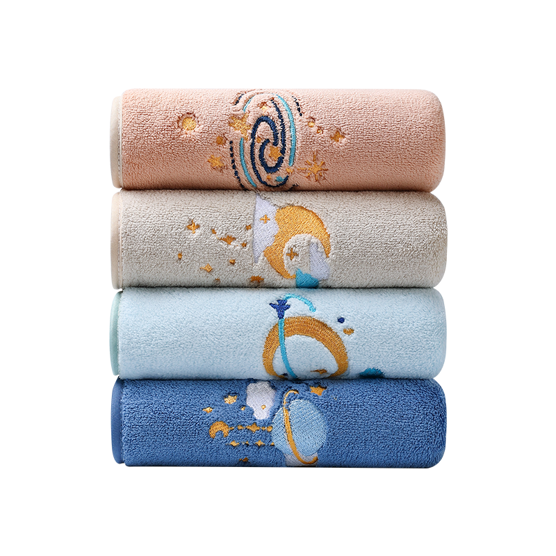 Grace Grade 7 Antibacterial Quick-Dry Towels 2-Pack Soft Absorbent Bath and Face Towels for Men and Women
