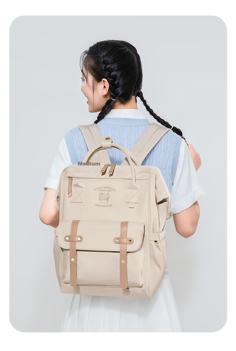 POLO Backpack for Women, Large Capacity School Bag, IPad Laptop Bag, College Student Travel Commuter Backpack, Birthday Gift 6