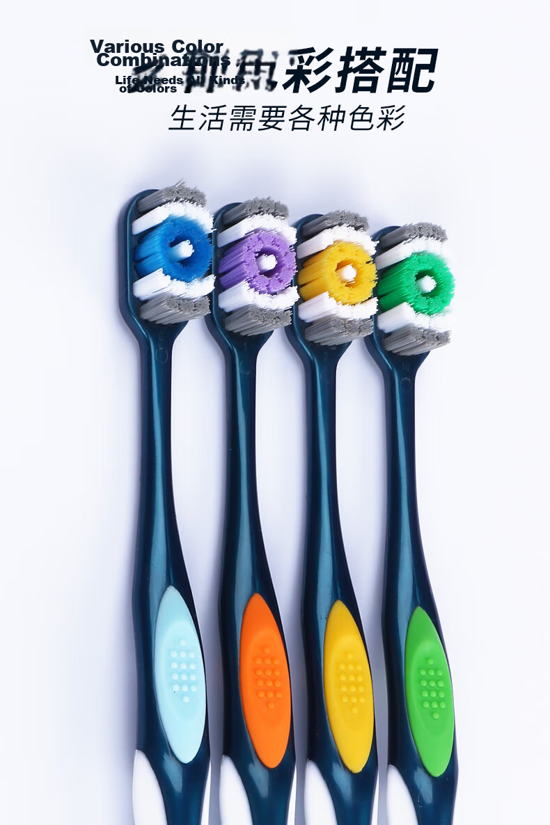 Jianruyun Kids Astronaut Toothbrush Soft Bristles 3-6 Years 4-Pack Individually Wrapped Ultra-Fine Boys Girls 6-12 Years Tooth Replacement Period 3