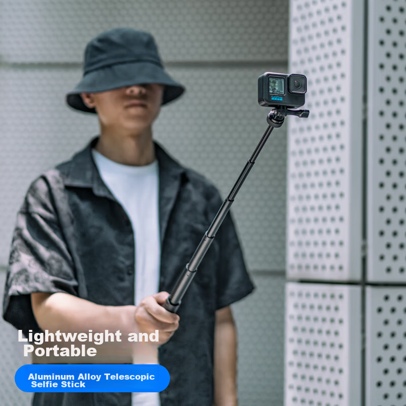 SUREWO Portable Handheld Pole for DJI, GoPro, FeiyuTech Action Cameras, Compatible with Action5 Pro/6/4, Ski Extension Rod Mount, AcePro2 Diving Selfie Stick Accessories