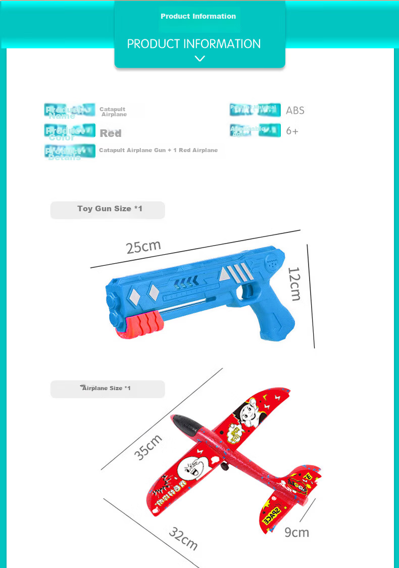 Babamama Children's Foam Glider Toy, Handheld Flying Model, Outdoor Camping Glider, for Boys Aged 3-6, New Year Gift 4