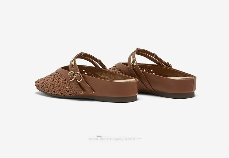 BASTO 26 Summer Muller Fashion Retro Casual Women's Slippers F1520BH6 Beige Size 36 17