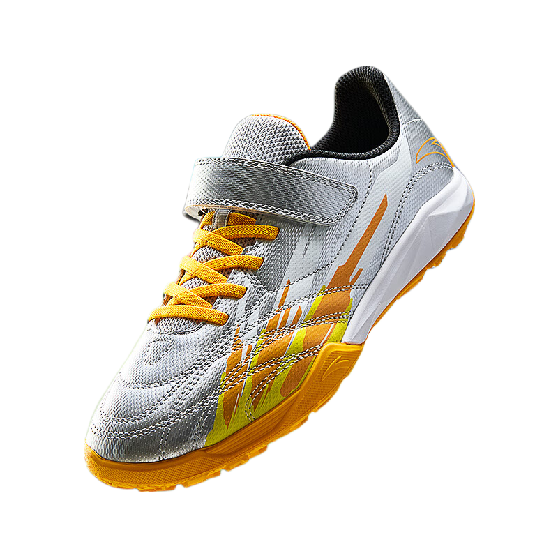 ANTA Boys' Children's Sports Shoes 2025 Autumn Magic Tape Broken Nail Anti-slip Football Shoes A12522240J