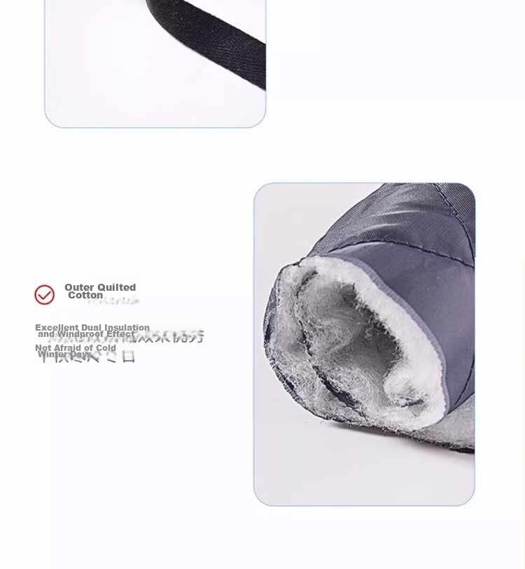 Dipple Foot Plaster Warmer Shoe Cover Winter Ankle Protection Thickened Fleece Cotton Socks 1 Piece 16