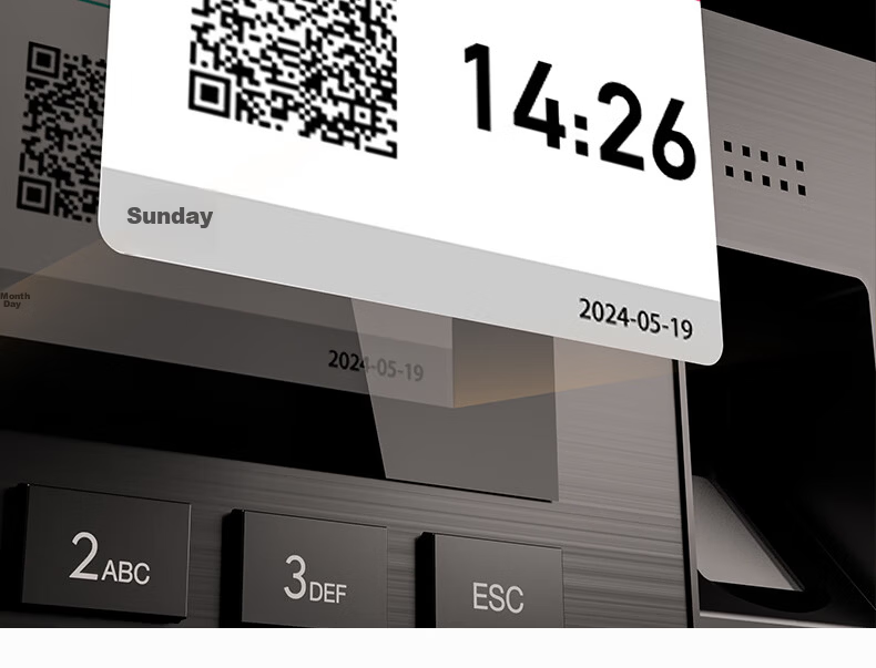 Deli Attendance Machine Fingerprint Recognition Smart Cloud WiFi Network Remote Online Management Real-Time Attendance Monitoring Multi-Location Store Management Attendance Machine 3960CSE 15