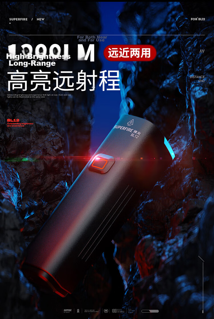 SupFire BL54 German Standard Bicycle Front Light Mountable Mountain Road Bike Night Riding High Brightness Flashlight Cycling Equipment 2