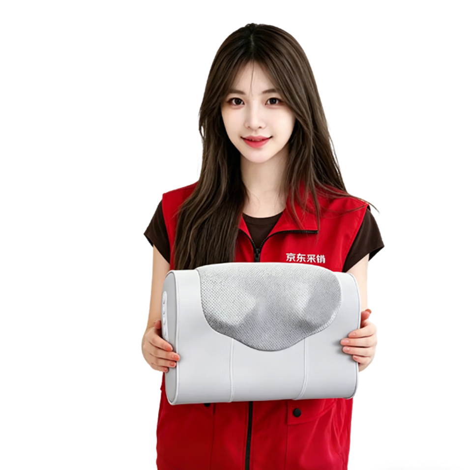 AUX GL-65 Cervical Massage Pillow Neck Shoulder Lumbar Kneading Heat Therapy Smart Timer Massager Gift for Parents Teachers' Day