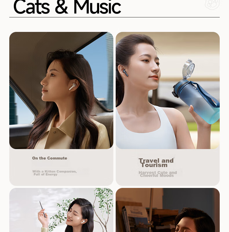 EDIFIER Zero Miaomiao Series Limited Edition Gift Box, True Wireless Bluetooth Earphones, Semi In-Ear Headphones, Holiday Birthday Gift Box, Siroma Miaomiao, Graduation Gift 24