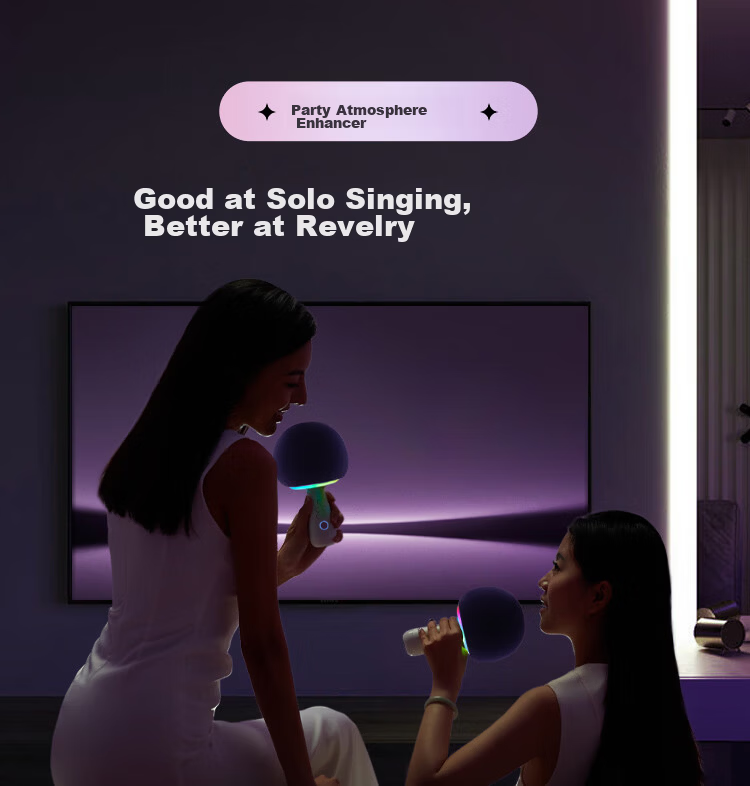 Changba Little Giant Egg G2504B Planet Mobile K-Singing Microphone Wireless Bluetooth Speaker Microphone Sound System with Built-in Sound Card Home Karaoke Device Teacher's Day Gift 13
