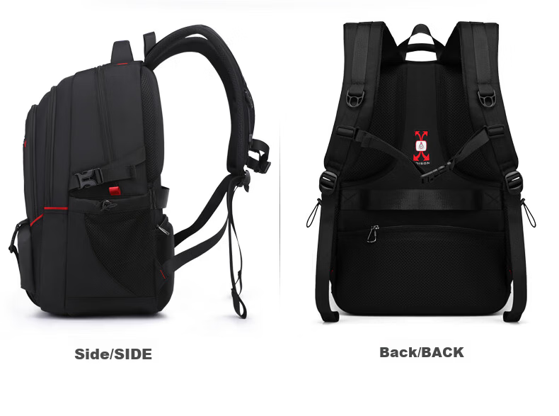 Edison High School Student Backpack with Spine Protection And Water-Resistant Design, Large Capacity Travel Backpack for Middle School Students K052-19G 17