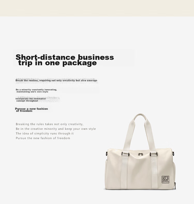 GOLF Travel Bag Unisex Handheld Sports Gym Bag Large Capacity Luggage Bag Business Trip Travel Wet and Dry Separation Crossbody Bag 5