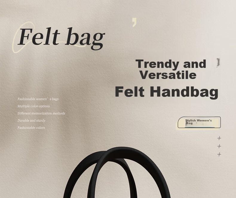 40,000 Kilometers Felt Tote Bag Large Capacity Commuter Shopping Storage Gift Bag 1