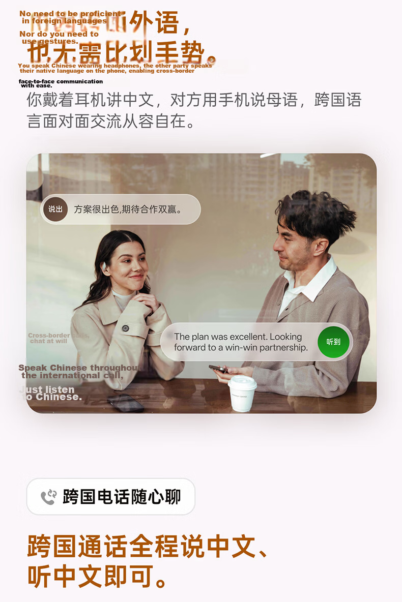 IFLYTEK AI Open Conference Headset Air2 Ice Gray Translation Headset Translation Device Smart Wireless Bluetooth Earphones Over-Ear Long Battery Life Compatible with Apple Huawei Xiaomi 3