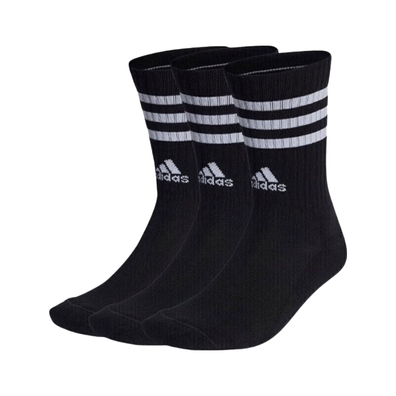 Adidas Unisex Breathable Sports Socks Comfortable Casual Running Training Mid-Calf Socks IC1321 M