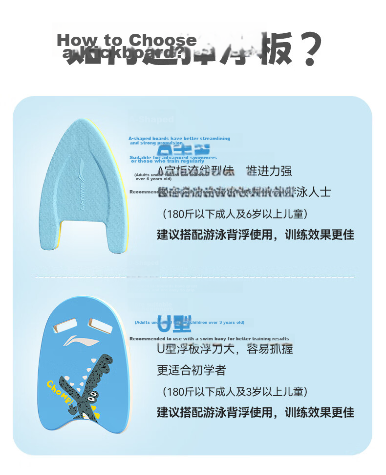 LI-NING Swimming Hand Paddles Unisex Freestyle Swim Training Aid for Children and Adults 0563 Blue 12