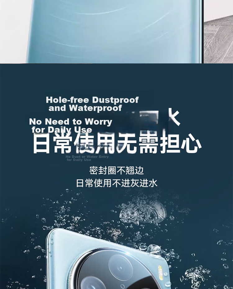 ESCASE vivo X100SPro Camera Lens Film X100Pro HD Tempered Glass Film AR Anti-reflective Full Coverage Mobile Phone Rear Camera Protective Film Anti-drop Anti-fingerprint Anti-glare Ultra-thin 11