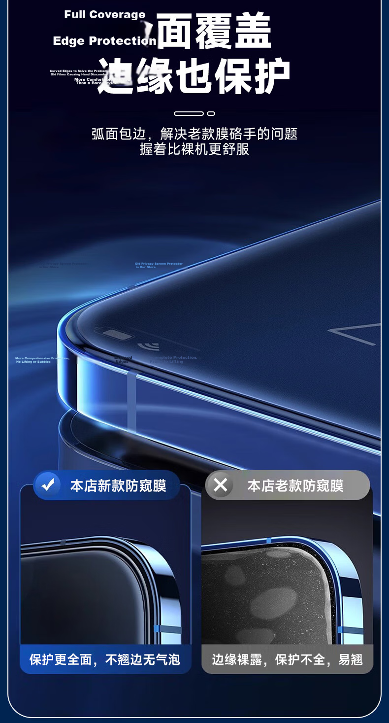 KOOLIFE Privacy Tempered Glass Screen Protector for Xiaomi 13 and Xiaomi 14, Full Glass Coverage, Ultra-Thin, Anti-Shatter, Scratch-Resistant, Anti-Fingerprint Privacy Protection Film 15