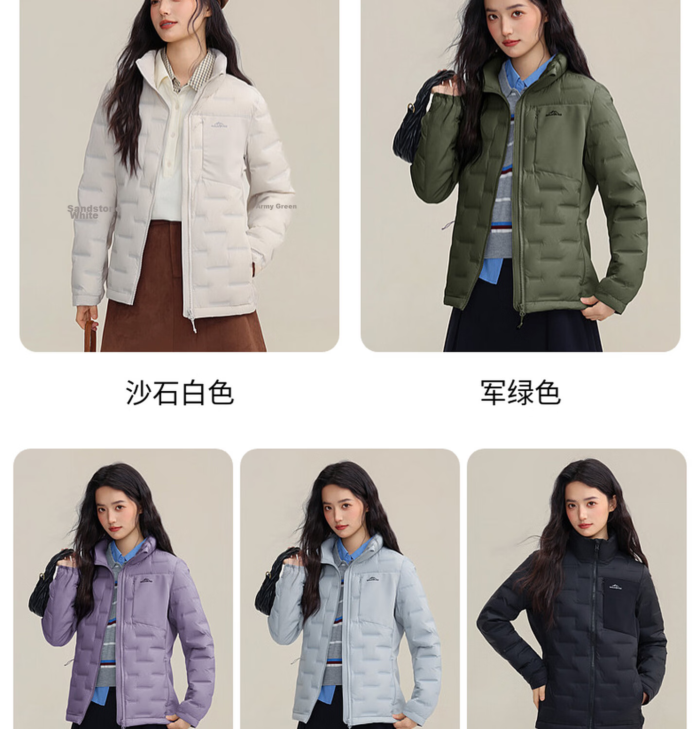 YAYA Lightweight Down Jacket Women Autumn Winter Thin Short Lightweight Warm Stand Collar Fashion Casual Coat 18