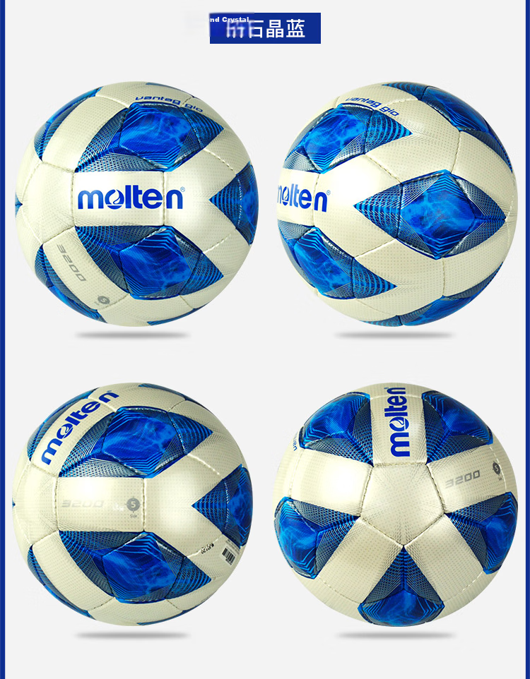 Molten Futsal Size 4 F4N3200-R Youth/5-A/7 Small Field PU Hand-Stitched Soccer Ball, New Model for 2025 4