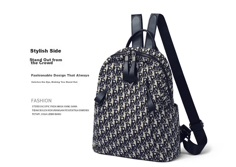 YUYULA Women's Large Capacity Backpack Premium Canvas Stylish Luxury Travel School Bag Birthday Gift for Girlfriend 13