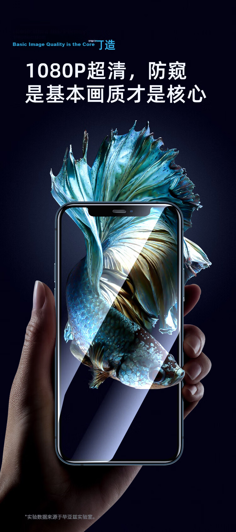 BIAZE [Triple Strengthened] Privacy Screen Protector for iPhone 12 Mini, Anti-Peeping Tempered Glass Full Coverage Film [Upgraded 28°] Ceramic Crystal Film JM768 5