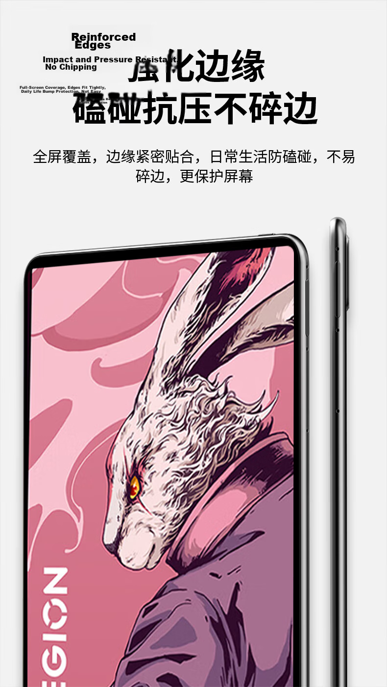 CangHua Tempered Glass Screen Protector for Lenovo Legion Y700 5th Gen 8.8-inch 2026 Model, Compatible with 2nd/3rd/4th Gen Legion Y700 Tablet Full Screen Protector 7