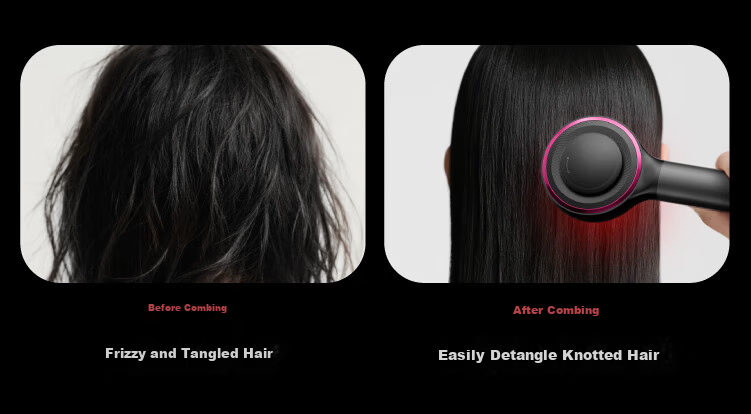 JD Jingzao Gift Box Head Massager S1 Ruby Red Scalp Massager Comb Red Light Care Warm Liquid Guide Scalp Massager Father's Day Gift for Girlfriend and Elders 12