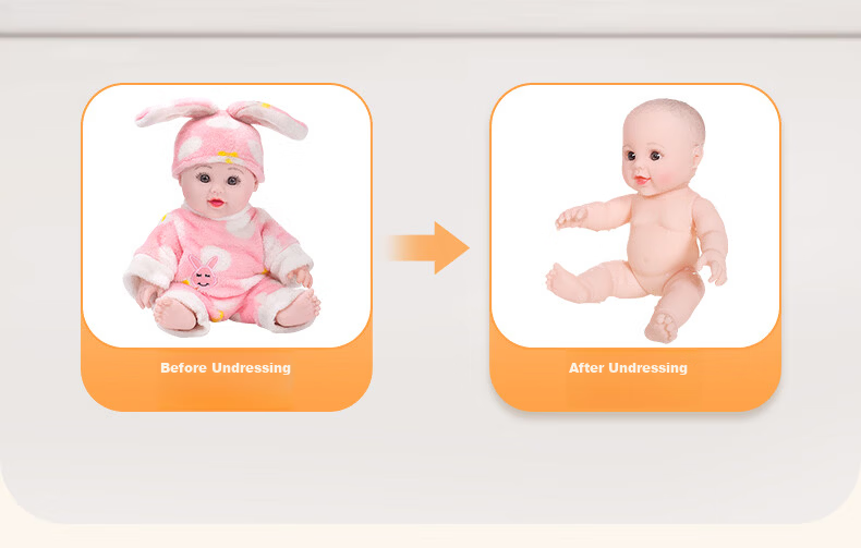 Annagongzhu Realistic Doll Toy, Baby Soft Silicone Talking Doll, Stuffed Doll for Sleeping Companion, Toy for Girls 9