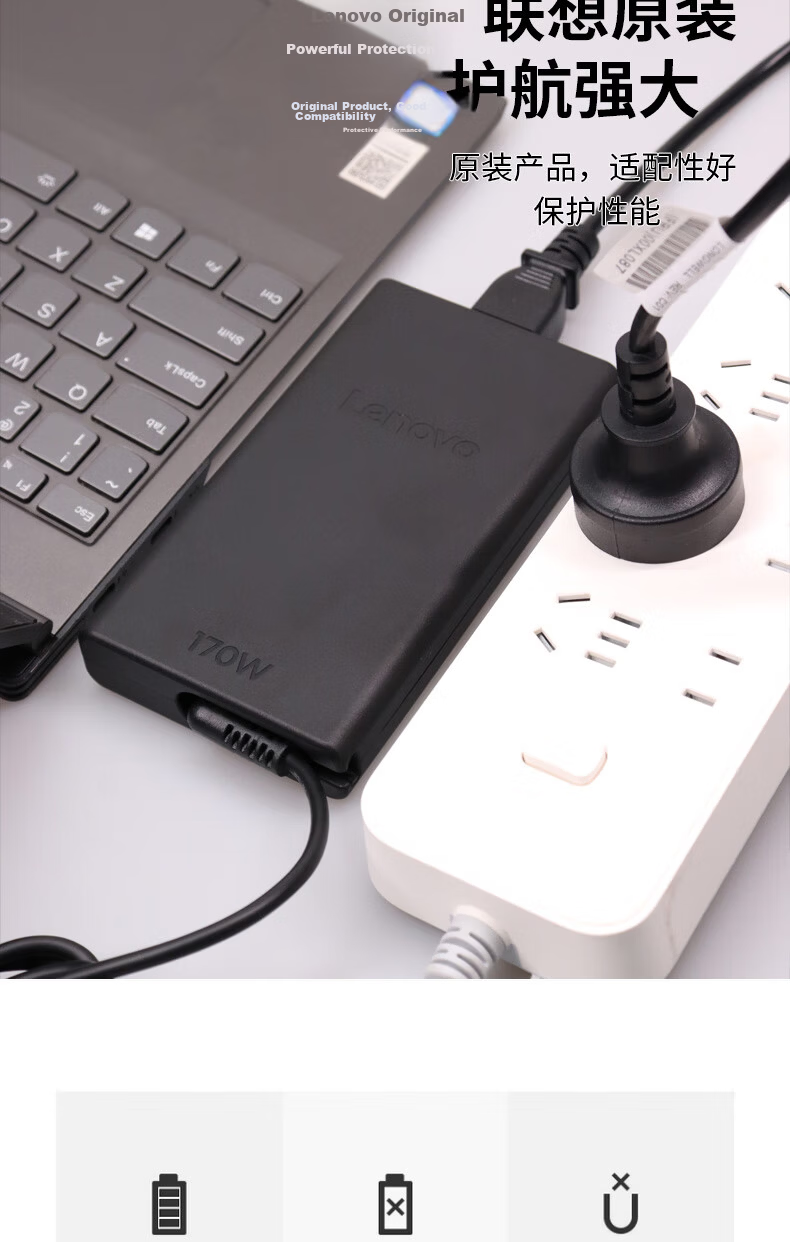 Lenovo Savior Y7000P Y7000 R7000P Original Power Adapter, Charger, Power Cord, 245W Power Square Plug with Pin, 20V 12.25A Power Supply 3