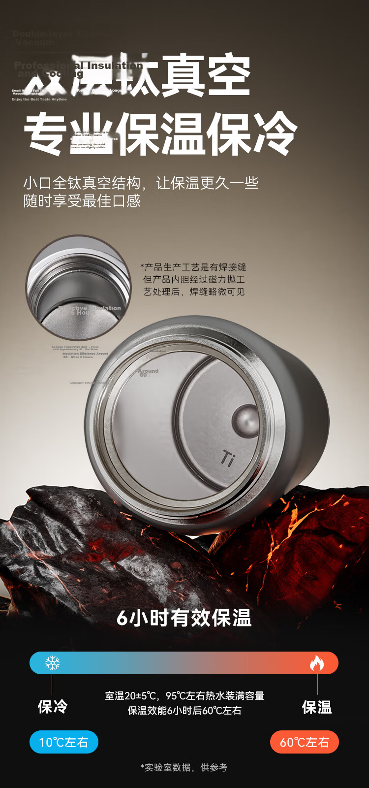 JD Original Insulated Mug for Men And Women [One-Touch Pop-Up Lid] Su7 Same Color 480ml [Elegant Gray] 9