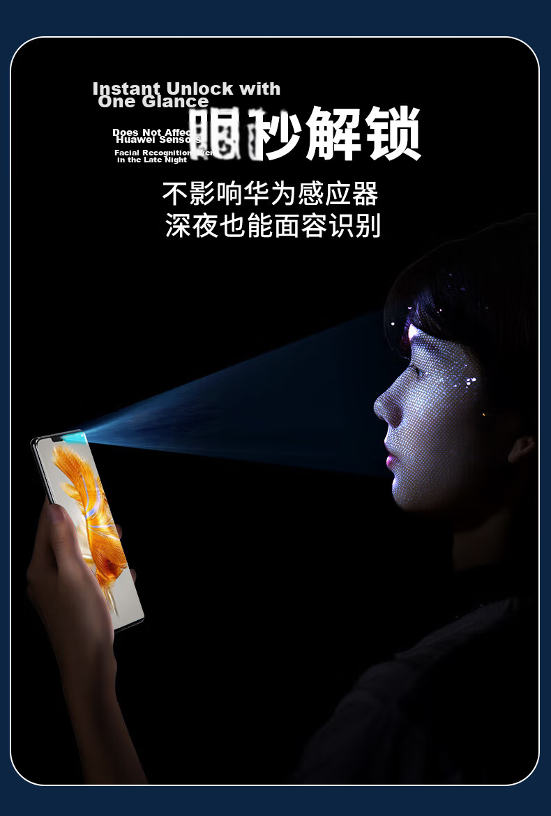 Kulefeng [Kunlun 28° Privacy Screen Protector], Suitable for Huawei MateX5 Tempered Glass Film, Anti-Peeping X5/x3 Collector's Edition Phone Film, Privacy Protection Sticker, Curved Glass Anti-Drop Fingerprint Resistant 13