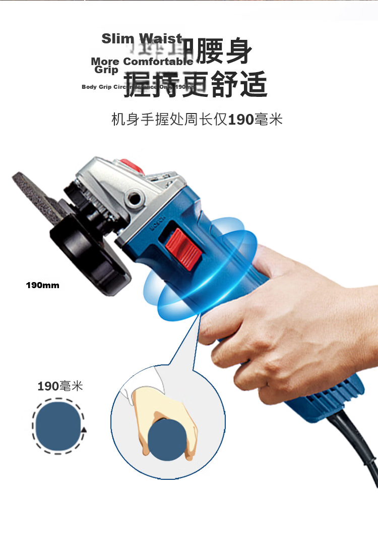 BOSCH Classic Angle Grinder 710W Polishing Grinding Cutting Weld Seam Efficient Cooling Low Noise Comfortable Grip GWS700 7