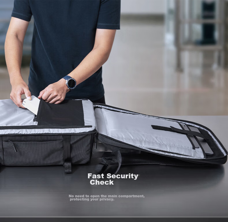 Tomtoc Large Capacity Men's Business Travel Backpack Carry-On Luggage 17.3-inch Laptop Bag 38L 8