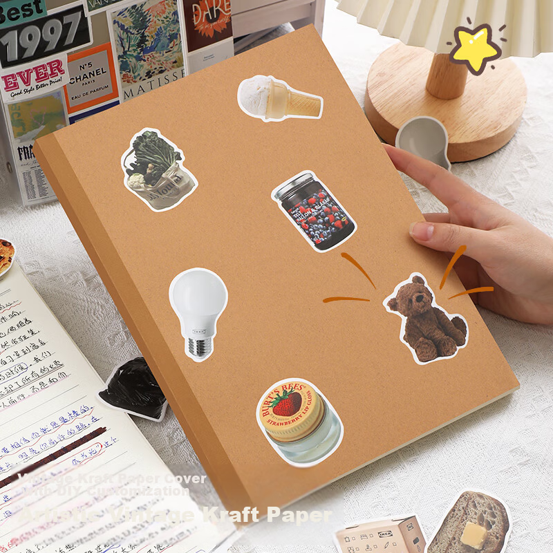 Faramon A4 240-Page Notebook Thick Large Blank Lined Tearable Diary Exam Draft Drawing Accounting DIY Journal A4 Lined 1-Pack