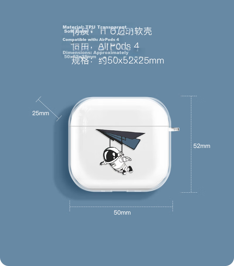 Yingkaida AirPods 3 Case [Happy Pachydog], Apple Earphone Protective Case, Wireless Bluetooth Earphone Cover, Shockproof Creative Anti-Slip Shell, Storage Case 14