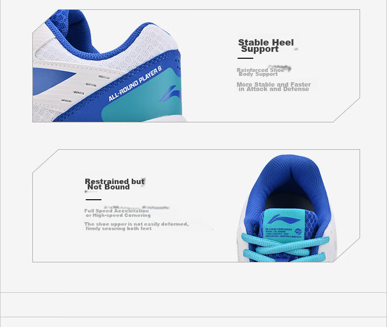 LI-NING Lightning 2.0 Unisex Professional Badminton Shoes Breathable Comfortable Training Sneakers 18