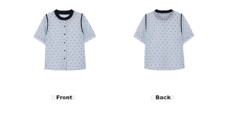Demana [Smooth Lyocell] Summer Color-Block Bowknot Printed Round Neck Striped Short Sleeve Loose Petite Women's Shirt 20