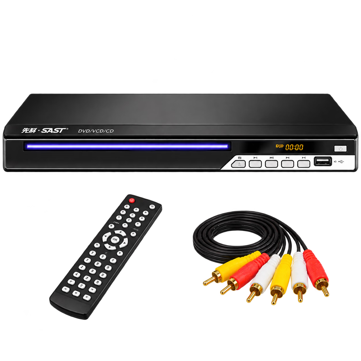 SAST PDVD791A DVD Player CD Disc Player VCD DVD Drive USB PDVD-791A